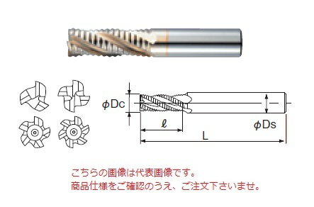 【ポイント10倍】不二越 (ナチ) ハイスエンドミル SGLREM22 (SG-FAX ラフィングエンドミルラージピッチ..