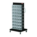 【直送品】 ギガ・セレクション パネルラック 片面タイプ MS-15000(黒) (MS-15000B) 【大型】