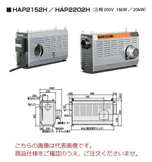 【ポイント5倍】【直送品】 八光電機 熱風発生機 HAP2152H (00013246) 【大型】