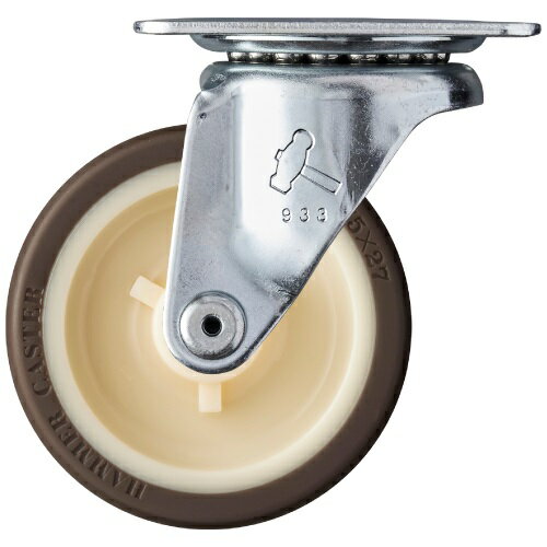 【ポイント10倍】ハンマーキャスター 旋回式ウレタン車輪 420G-UR75 (420GUR75)