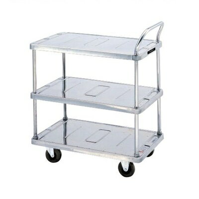 【ポイント5倍】【直送品】 花岡車輌 ステンレス製台車 ダンディ SM-BT3 三段・片ハンドル式