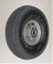 【ポイント5倍】【直送品】 ハラックス タイヤセット エアータイヤ(アルミホイール) TR-3.50×4A (TR-3.50X4A) ベアリング付