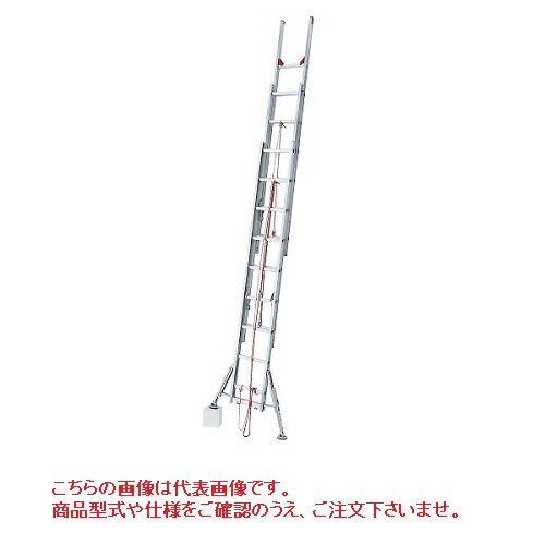 【ポイント10倍】【直送品】 長谷川工業 ハセガワ 3連はしご　ラクノリ (脚部伸縮スタビライザー付き) ..