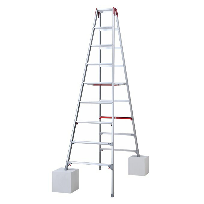 【ポイント5倍】【直送品】 長谷川工業 ハセガワ 伸縮脚立 シャガマン RYR-27a (10906) 【大型】