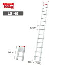 【ポイント10倍】【直送品】 長谷川工業 ハセガワ 1連はしご スカイラダー LS-49 (17287) 【大型】