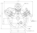 【直送品】 日立 給油式ベビコン 7.5P-9.5CV 圧縮機のみ 【大型】