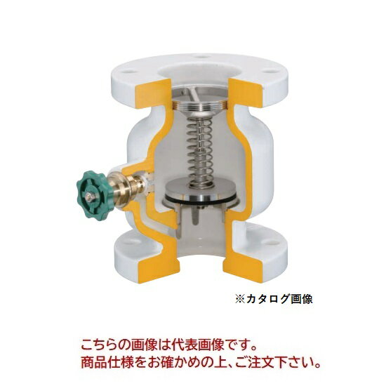 【ポイント10倍】【直送品】 イシザキ スモレンスキ チャッキバルブ ナイロンコート SMC 10K 250A (SMC-112) 【特大・送料別】