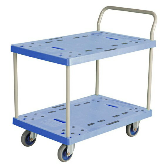 【直送品】 金沢車輌 大型樹脂台車 2段 NP-304 【大型】(4)