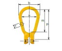 【ポイント5倍】【直送品】 キトー ツリカナグ VE2130 《キトーチェンスリング100【カナグ部材】(ピンタイプ)》(4)
