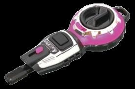 【直送品】 KLASS(極東産機) ハンディ墨つぼJr.Plus(自動巻)コーラルレッド 23-5084