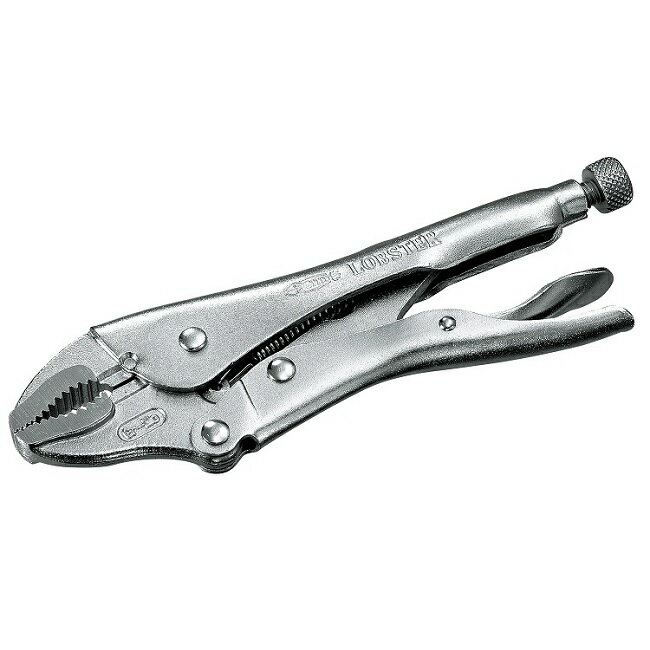 【ポイント5倍】ロブテックス (エビ) バイスプライヤ カーブタイプ(カッター付) VW-100N (VW100N)