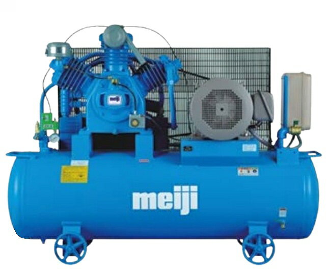 【直送品】 明治機械製作所 汎用コンプレッサ レシプロ 連続・断続運転兼用式 GK-110D 5P (三相 200V 50Hz) 【大型】(4)