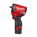 【ポイント10倍】【直送品】 ミルウォーキー M12 FUEL 3/8インチ542Nmインパクトレンチ 5.0AH & 2.5AH キット M12 FIW2F3...