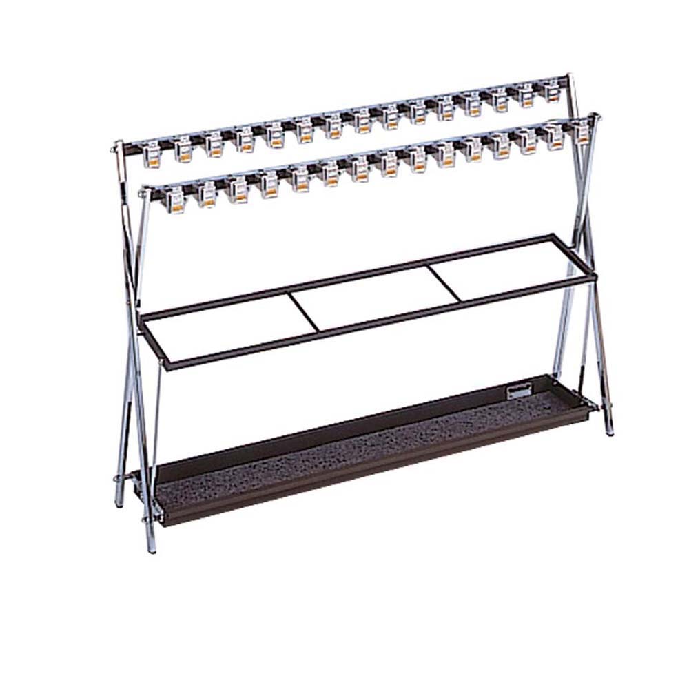 【ポイント10倍】【直送品】 ミヅシマ工業 鍵付折り畳み式傘立てX X-30・30本立 (2310030) 【特大・送..