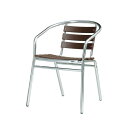 【直送品】 ミヅシマ工業 アルミ+樹脂チェア 3820115 【特大・送料別】
