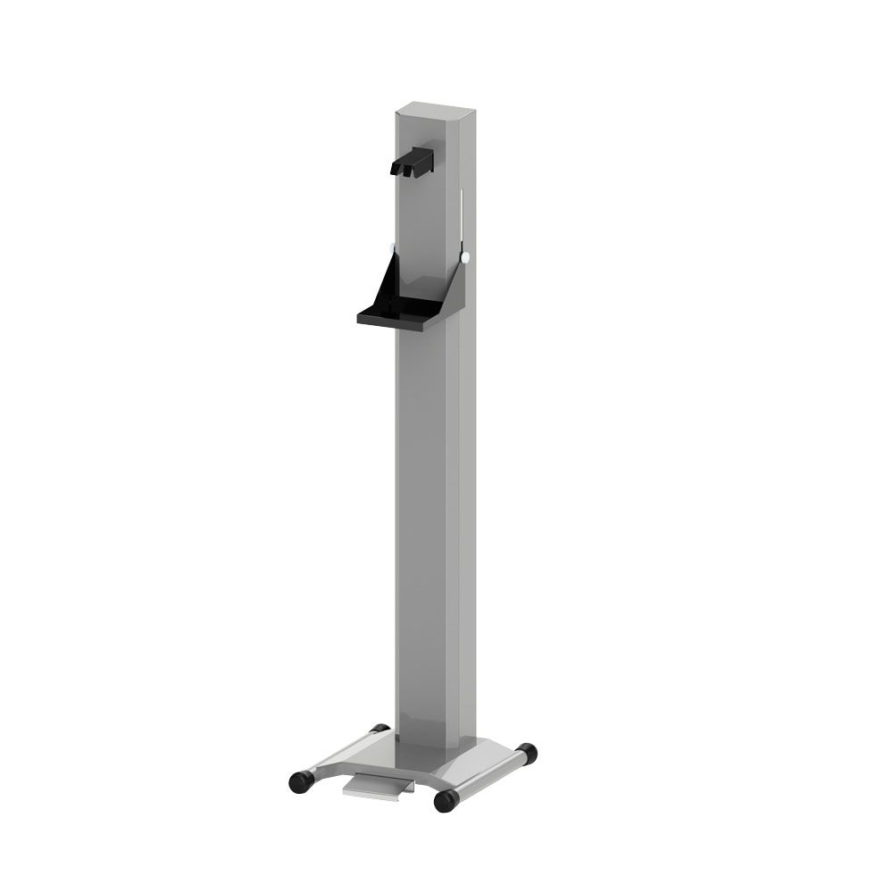 【ポイント5倍】【直送品】 ミヅシマ工業 アルコールフットスタンド ハイタイプ (3950210) 【大型】