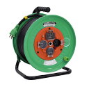 【ポイント10倍】日動工業 防災型電工ドラム NW-EK33PN 100V 過負荷漏電保護兼用ブレーカー付 《防雨・防塵型コードリール》(4)