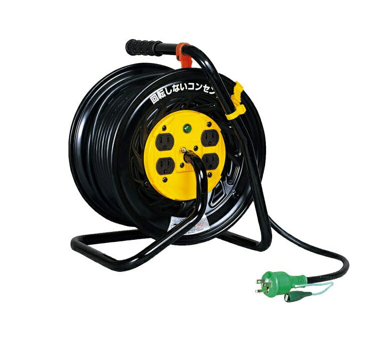 《仕様》●型式：Z-E34●仕様： 屋内型●定格電圧： 125V●定格電流： 5A（全巻時）/15A（全延時）●電線長(m)： 30●電線種： VCT 2.0×3芯●アース： ◯●入力プラグ： ポッキンプラグ●パイロットランプ： ◯●コンセント定格： 15A 125V●コンセント形状： 接地2P●コンセント数： 4●入力： AC100V●サイズ： W290×D265×H363mm●質量 7.8kg《特長》●屋内型の100V電工ドラム30mです。●電工ドラム本体のコンセントパネルが回転しません。●充電器などをドラムに差し込んだままでも電線を引き出せます。●ドラムを寝かせても電線を引き出せます。●入力プラグは2Pプラグです。《仕様》●型式：Z-E34●仕様： 屋内型●定格電圧： 125V●定格電流： 5A（全巻時）/15A（全延時）●電線長(m)： 30●電線種： VCT 2.0×3芯●アース： ◯●入力プラグ： ポッキンプラグ●パイロットランプ： ◯●コンセント定格： 15A 125V●コンセント形状： 接地2P●コンセント数： 4●入力： AC100V●サイズ： W290×D265×H363mm●質量 7.8kg《特長》●屋内型の100V電工ドラム30mです。●電工ドラム本体のコンセントパネルが回転しません。●充電器などをドラムに差し込んだままでも電線を引き出せます。●ドラムを寝かせても電線を引き出せます。●入力プラグは2Pプラグです。