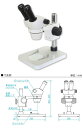 《仕様》●統合倍率：10〜45X●対物レンズ：1〜4.5X(ズーム比1：4.5)●接眼レンズ：WF10X(視野数20mm)●作動距離：97mm●焦点調整：鏡体上下動式●眼幅調整範囲：52〜75mm●接眼部傾斜角：60°●視度調整範囲：±5ディオプター●スタンド：ポールスタンド方式●質量：3.6kg《特長》●ズーム式双眼実体顕微鏡です。●半導体・電子部品・精密部品の拡大、検査に最適です。●別売の照《仕様》●統合倍率：10〜45X●対物レンズ：1〜4.5X(ズーム比1：4.5)●接眼レンズ：WF10X(視野数20mm)●作動距離：97mm●焦点調整：鏡体上下動式●眼幅調整範囲：52〜75mm●接眼部傾斜角：60°●視度調整範囲：±5ディオプター●スタンド：ポールスタンド方式●質量：3.6kg《特長》●ズーム式双眼実体顕微鏡です。●半導体・電子部品・精密部品の拡大、検査に最適です。●別売の照明装置の取付可能です。