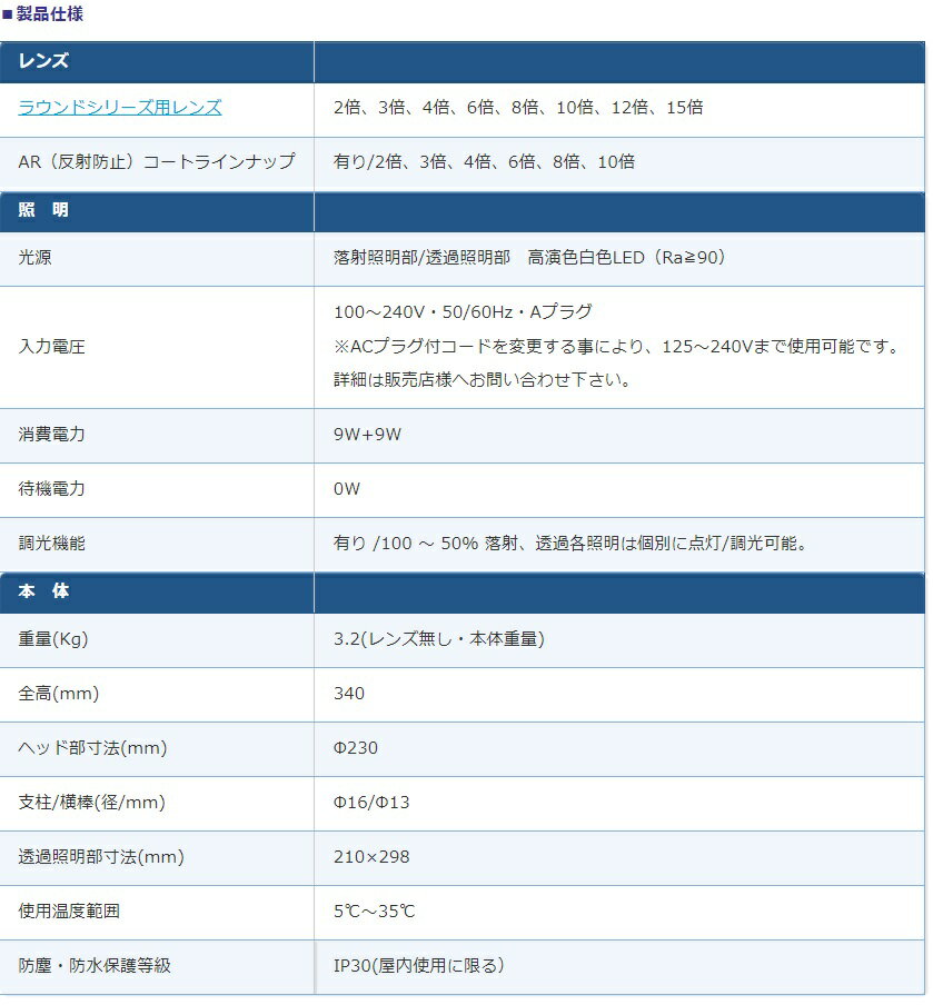 【ポイント10倍】オーツカ光学 LED照明拡大鏡 ENVL-CL-10XAR (ライトボックス付)