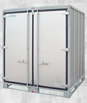 【直送品】 イーエムウメムラ 組立式コンテナ MarkII （棚2枚付き）(完成品納品) 【特大・送料別】