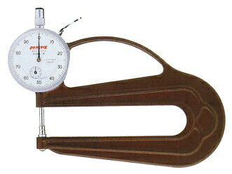 PEACOCK（尾崎製作所） ダイヤルシックネスゲージ (厚み測定器) 0.01mmタイプ H-1A(4)