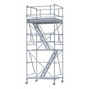 【直送品】 PiCa (ピカ) パイプ製足場 PSW-15018-2BB φ125キャスター付き (屋内用ワイド) 【大型】