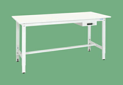 【ポイント5倍】【直送品】 サカエ 軽量高さ調整作業台(抗ウイルス天板・キャビネット1段付) TKK8-189AVPW (046216) 【大型】