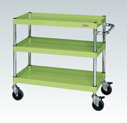 【直送品】 サカエ CSパールワゴン(中量タイプ・ダブルストッパー仕様) CSP-7573DSE (324135) 【大型】