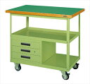 【直送品】 サカエ 移動作業車(下段3段引出し付) SKR-330 (021705) 【大型】