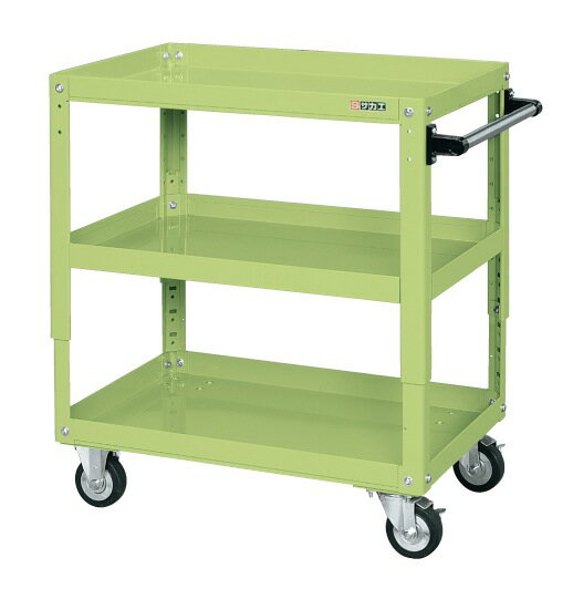 【ポイント5倍】【直送品】 サカエ スーパーワゴン高さ調整タイプ(ナイロンウレタン車) TEKR-400NU (022537) 【大型】