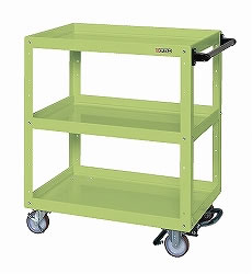 【直送品】 サカエ ニューCSスーパーワゴン(フットブレーキ付) CSWA-758BR (028111) 【大型】(4)