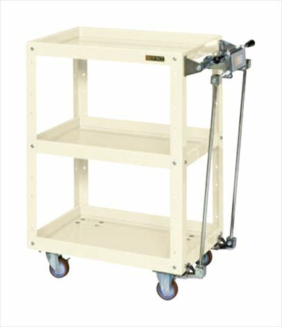 【ポイント10倍】【直送品】 サカエ ニューCSスーパーワゴン(ハンドブレーキ付) CSWA-758HBNUI (028828) 【大型】