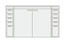 【ポイント5倍】【直送品】 サカエ ピットイン(キャビネット・天板付) PN-F83W (251742) 【大型】
