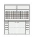 【ポイント10倍】【直送品】 サカエ ピットイン PN-H84PW (251760) 【大型】