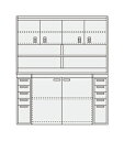 【直送品】 サカエ ピットイン PN-H84DW (251762) 【大型】