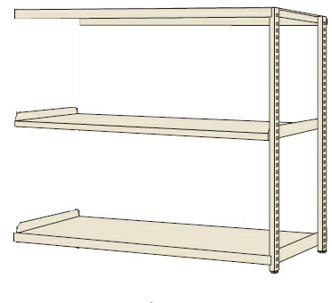 【直送品】 サカエ RKラック（連結・均等耐荷重：250KG／段・3段タイプ） RKN-5623RI (171489) 【大型】 1