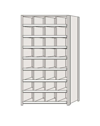 【ポイント10倍】【直送品】 サカエ 区分棚 NCCM111-408 (184191) 【特大・送料別】