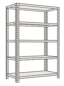 【組立式】 【組立費別途】 《商品説明》●用途に合わせて棚板の増減が自由にでき、50mmピッチで変更可能。●グリーン購入法適合商品《商品スペック》●寸法：W1500×D450×H1200mm●段数：5段●耐荷重(棚1段当り)：120kg●耐荷重(棚1連当り)：500kg●本体色：グレー●メーカー名：サカエオリジナルブランド●掲載カタログ：SAKAE2023総合カタログ777ページ《商品情報》●セット内容(付属品)：コーナープレート16枚付●50mmピッチ段替え可能●注意事項：棚板段数は、天棚及び底棚を含みます。【配送料について】●こちらの商品はお届け先により配送料が異なります。●また、荷降ろしの為フォークリフト等の設備が必要な場合がございます。●ご注文後にメールにてご案内させて頂きます。※事前にお問合せ頂いても構いません。【お支払い方法について】●こちらの商品はメーカーからの直送となります。代金引換のお支払い方法はご利用になれません。●代金引換にてご注文頂いた場合はご注文をキャンセルとさせて頂く場合がございますので予めご了承下さいませ。【組立式】 【組立費別途】 《商品説明》●用途に合わせて棚板の増減が自由にでき、50mmピッチで変更可能。●グリーン購入法適合商品《商品スペック》●寸法：W1500×D450×H1200mm●段数：5段●耐荷重(棚1段当り)：120kg●耐荷重(棚1連当り)：500kg●本体色：グレー●メーカー名：サカエオリジナルブランド●掲載カタログ：SAKAE2023総合カタログ777ページ《商品情報》●セット内容(付属品)：コーナープレート16枚付●50mmピッチ段替え可能●注意事項：棚板段数は、天棚及び底棚を含みます。