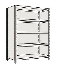 【直送品】 サカエ 物品棚LE型(120KG/段・高さ2100MM・5段タイプ) LE2115 (203988) 【特大・送料別】