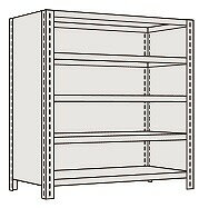 【ポイント5倍】【直送品】 サカエ 物品棚LE型(120KG/段・高さ2100MM・6段タイプ) LWE2716 (204089) 【特大・送料別】