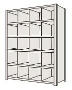  サカエ 物品棚LJ型（120kg／段・高さ2100mm・6段タイプ） LJ2516 (204173) 