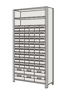 【ポイント5倍】【直送品】 サカエ 物品棚LEK型樹脂ボックス LEK2123-54T (204304) 【特大・送料別】