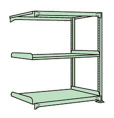 【ポイント10倍】【直送品】 サカエ ラークラック(150KG/段・連結・高さ1500MM・3段) RL-9143R (186876) 【特大・送料別】