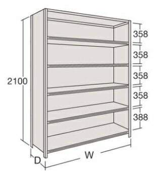 【ポイント10倍】【直送品】 サカエ 63型軽量棚 B型ボックス棚 63Y6BM-Z269 (170825) 【特大・送料別】