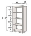 【ポイント10倍】【直送品】 サカエ カノラライト軽量棚 6U75BB-ZH18 (268962) 【特大・送料別】