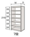 【ポイント5倍】【直送品】 サカエ カノラライト軽量棚 6U77BB-ZJ14 (268972) 【特大・送料別】(3)