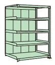 【直送品】 サカエ ラークラックパネル付(150KG/段・連結・5段タイプ) PRLG-1715R (183311) 【特大・送料別】