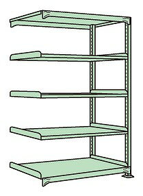 【直送品】 サカエ ラークラック(150KG/段・連結・高さ1800MM・5段) RL-1515R (186713) 【特大・送料別】