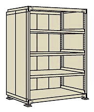 【ポイント10倍】【直送品】 サカエ ラークラックパネル付(150KG/段・単体・5段タイプ) PRLW-1115 (197102) 【特大・送料別】